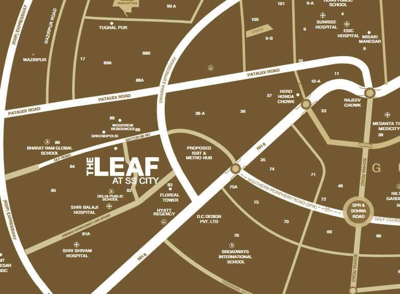 ss group the leaf location map